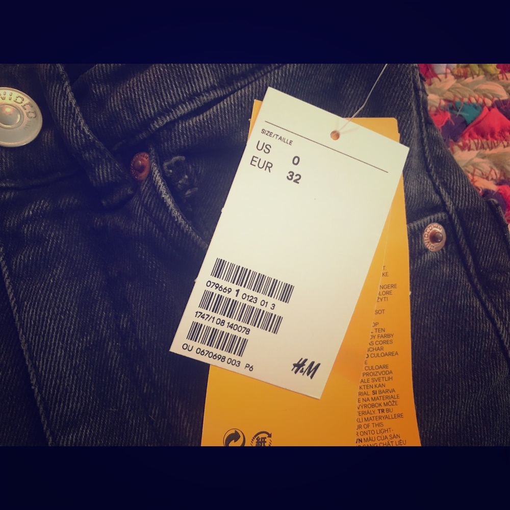 Size 0 Divided H & M high waist straight leg